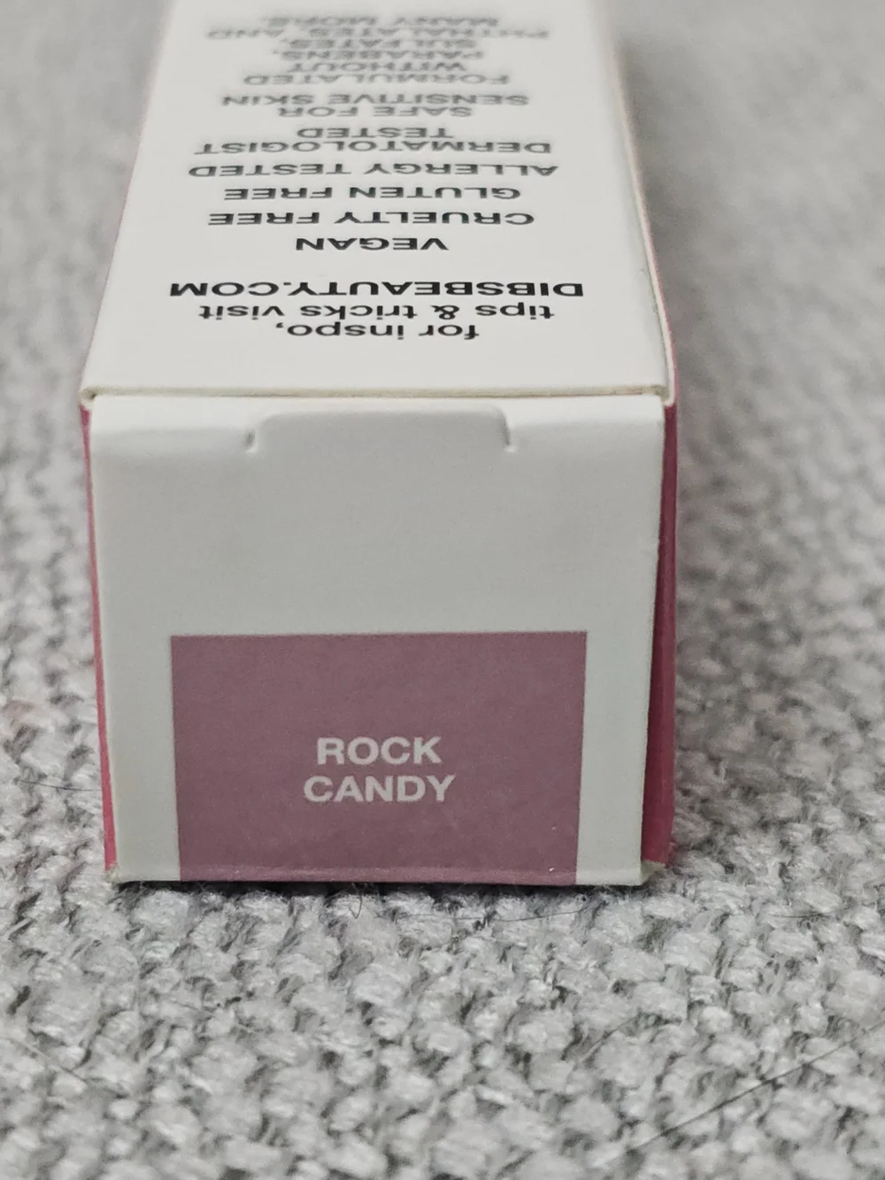 DIBS Beauty Go To Glossy Balm “Rock Candy” Pink Hydrating Lip Balm Gloss Vegan